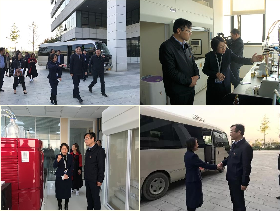 高新区党工委书记钟洪江一行莅临pp电子科技调研