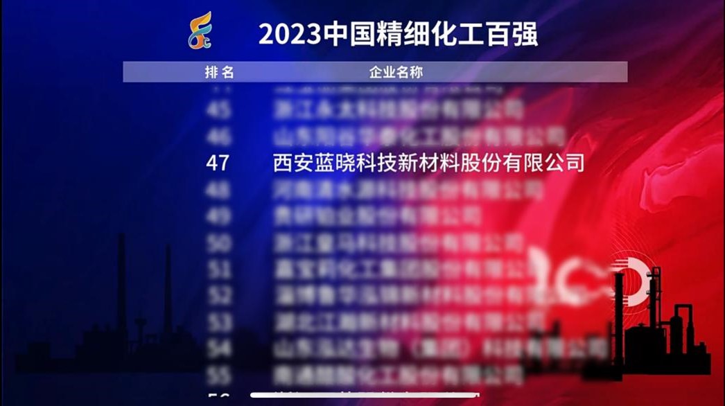 热烈祝贺pp电子科技陆续六年跻身“中国精密化工百强”
